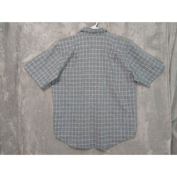 Orvis Shirt Mens XL Gray Plaid Button Up Short Sleeve Fishing Performance - Picture 2 of 8